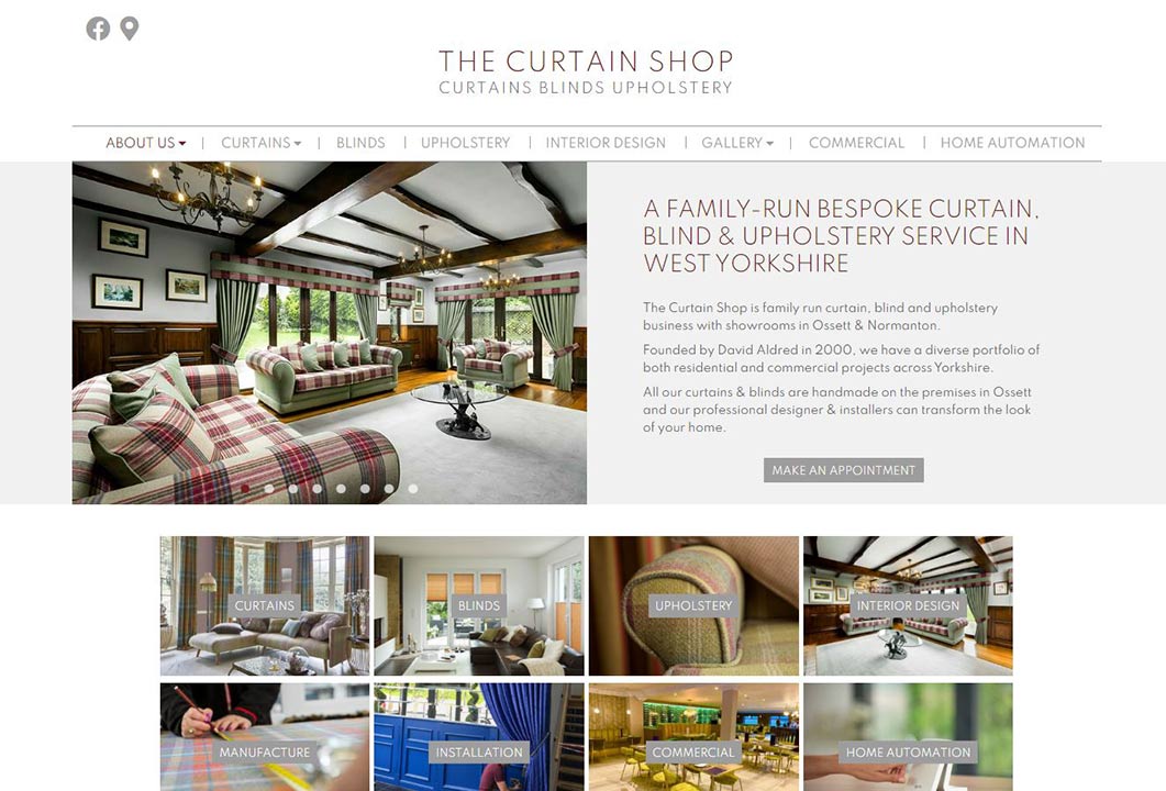 Website: Yorkshire Curtain Shop - Ossett West Yorkshire