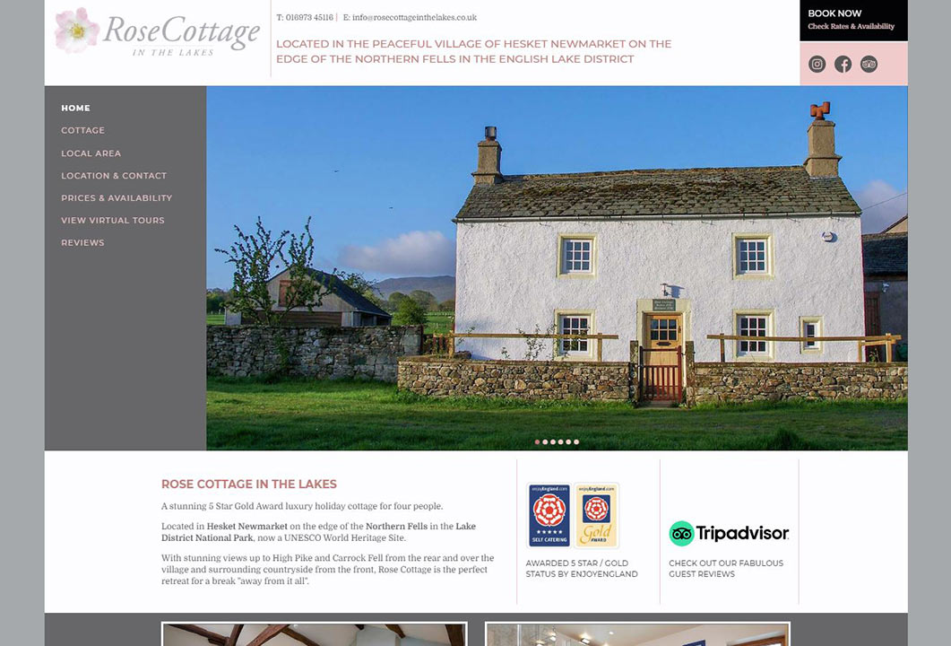 Rose Cottage in the Lakes