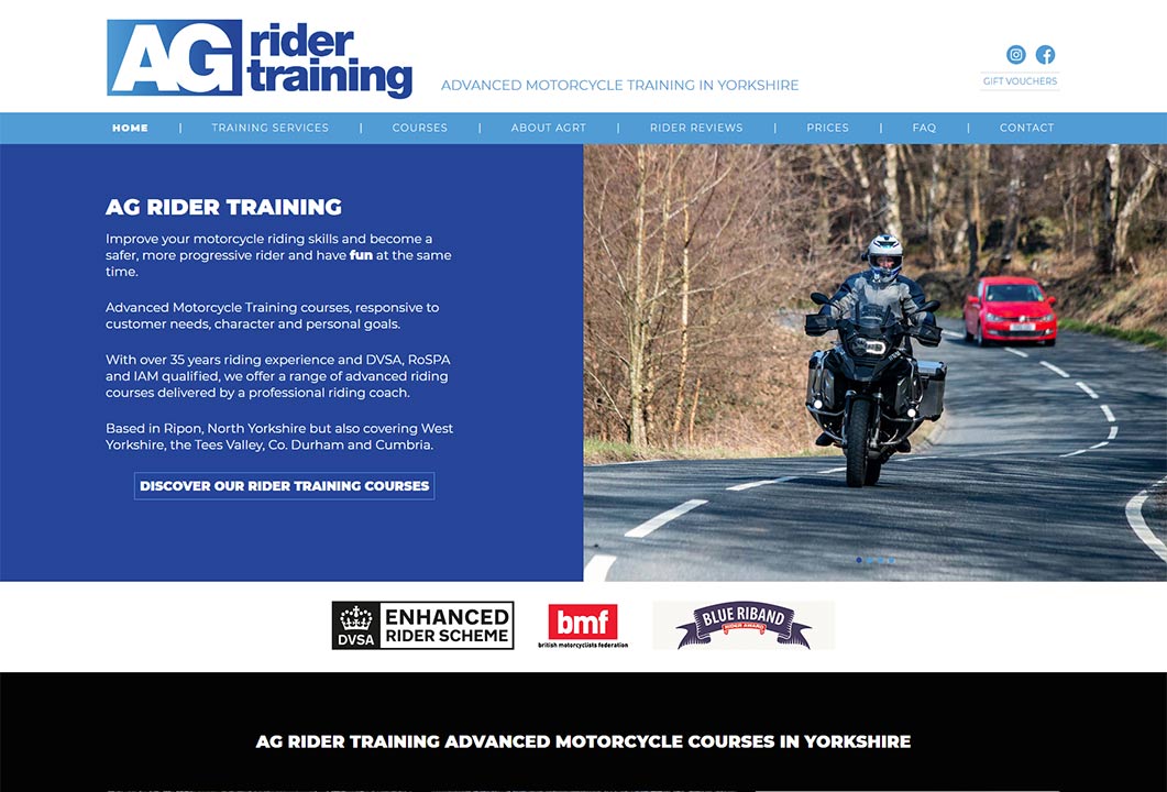 Website: AG Rider Training - Ripon, North Yorkshire